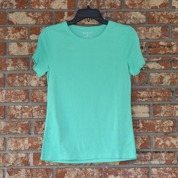 Talbots Green Top NWOT - Picture 1 of 3